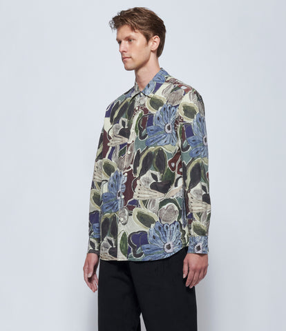 Casey Casey Mens Big Raccourcie Floral Print Shirt