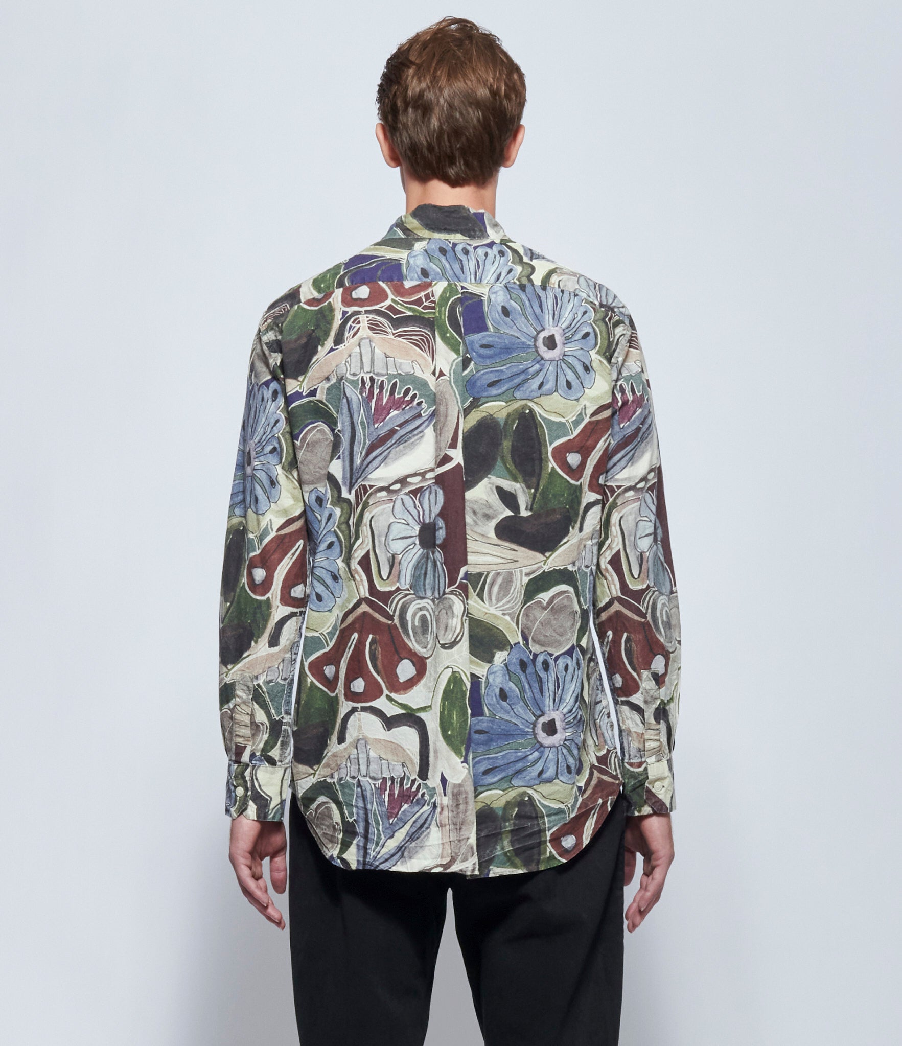 Casey Casey Mens Big Raccourcie Floral Print Shirt