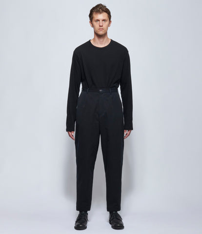 Casey Casey Mens Mili Hiroshi Pitch Black Double Cotton Pants