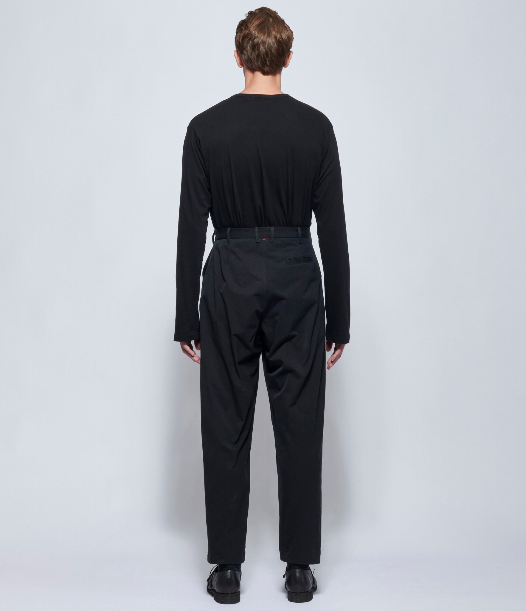Casey Casey Mens Mili Hiroshi Pitch Black Double Cotton Pants