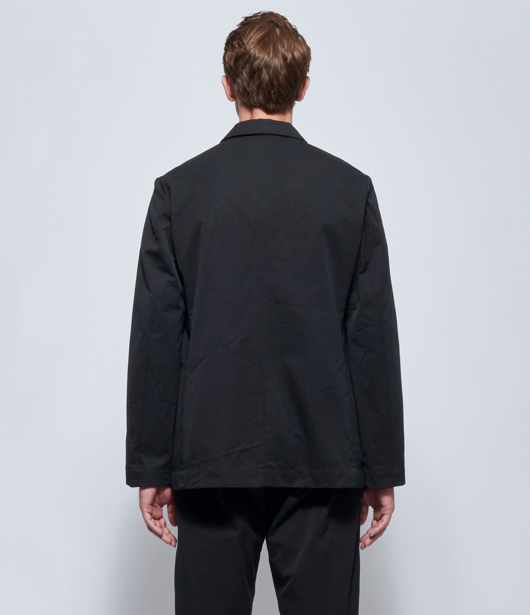 Casey Casey Mens Y Jacket Double Cotton Pitch Black Jacket
