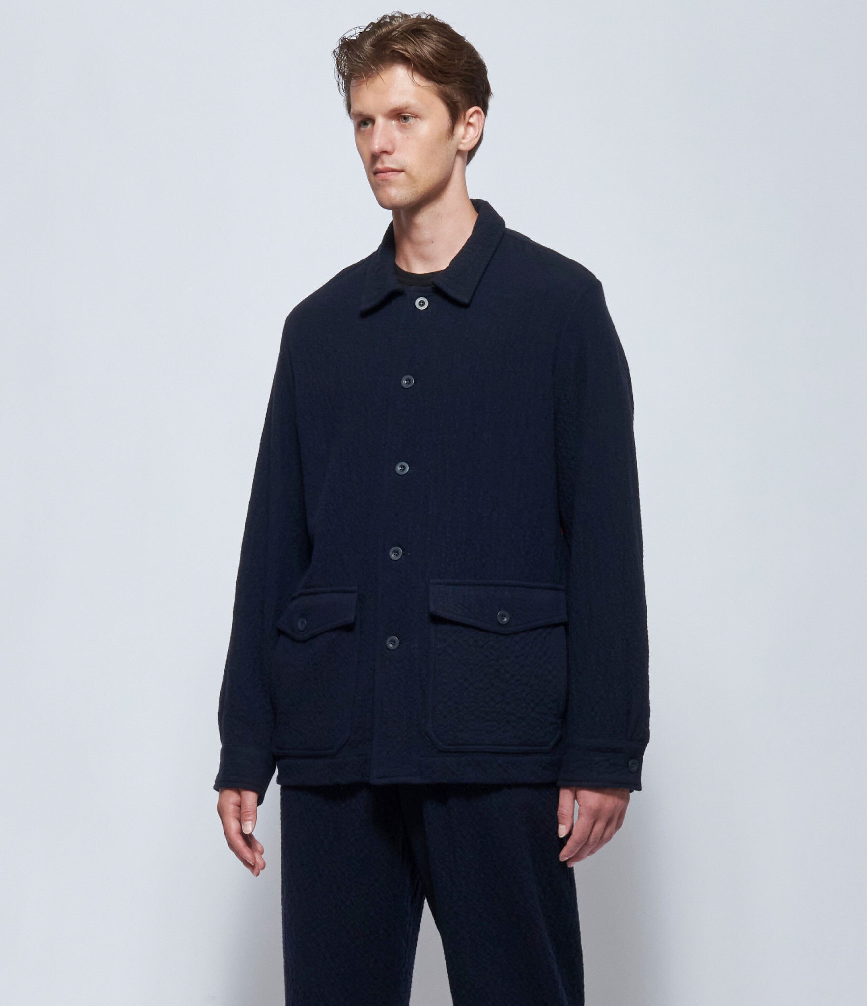 Casey Casey Mens Abel Noble Cash Navy Shirt
