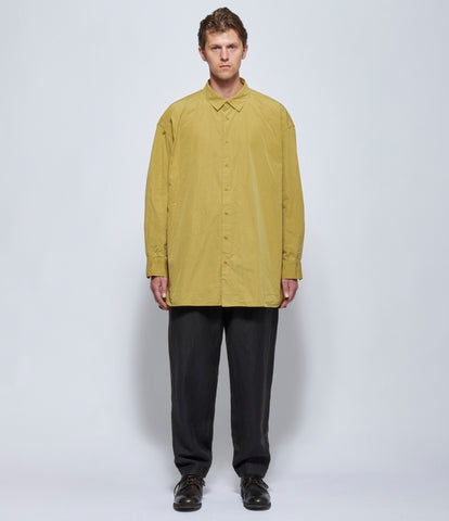 Casey Casey Mens Hamnet Paper Cotton Mustard Shirt