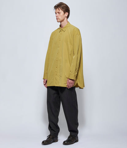 Casey Casey Mens Hamnet Paper Cotton Mustard Shirt