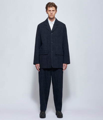 toogood Mens Navy & White Check The Artist Jacket