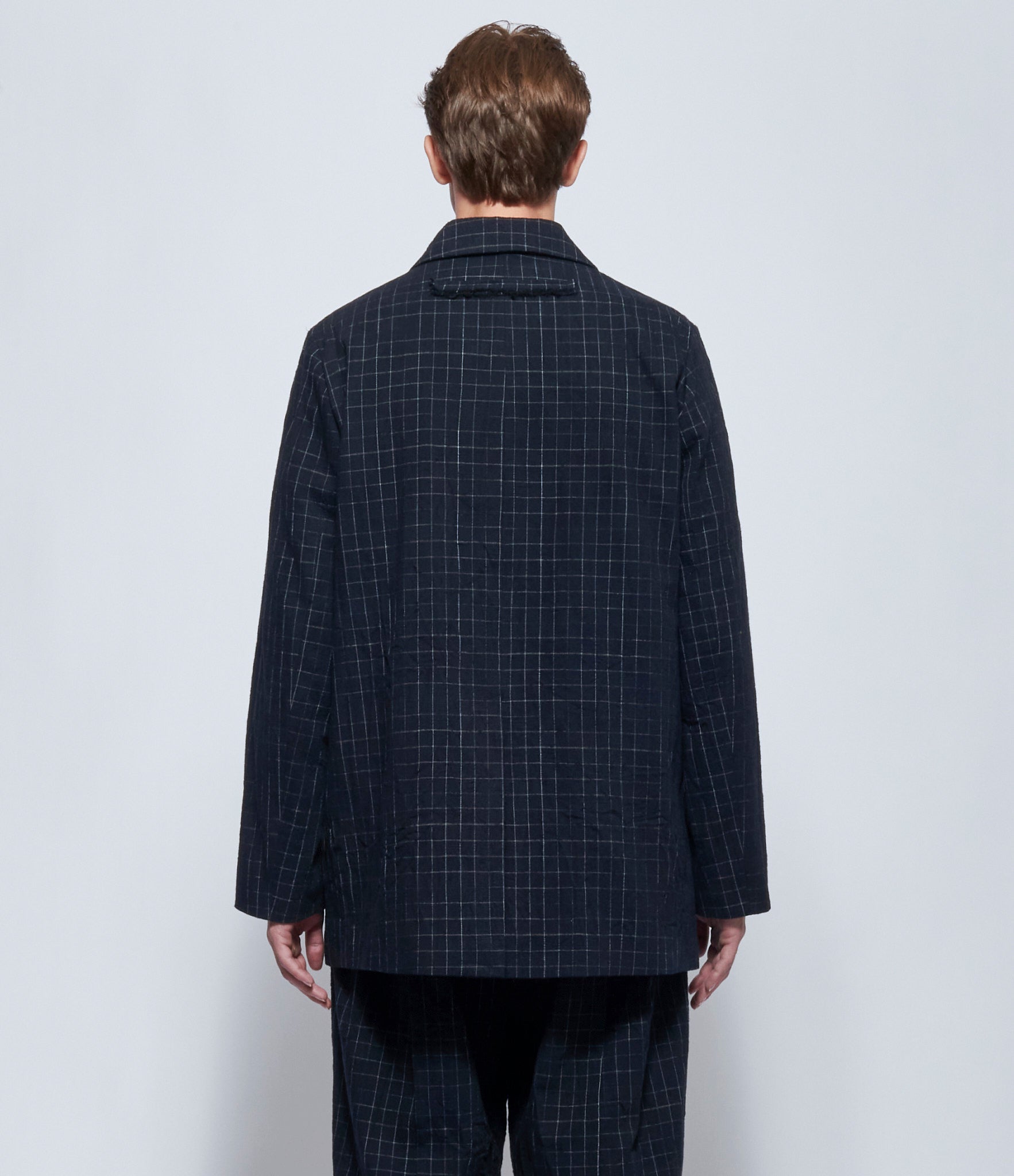 toogood Mens Navy & White Check The Artist Jacket