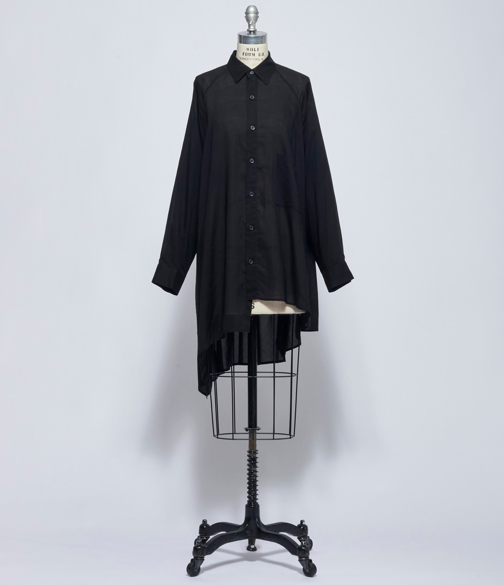 Yohji Yamamoto Womens Raglan Long Sleeve Blouse