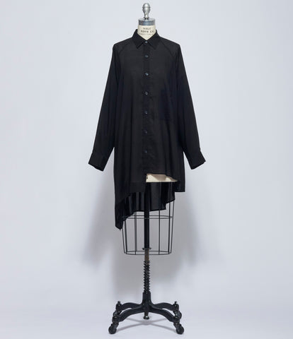 Yohji Yamamoto Womens Raglan Long Sleeve Blouse