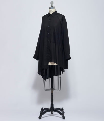 Yohji Yamamoto Womens Raglan Long Sleeve Blouse