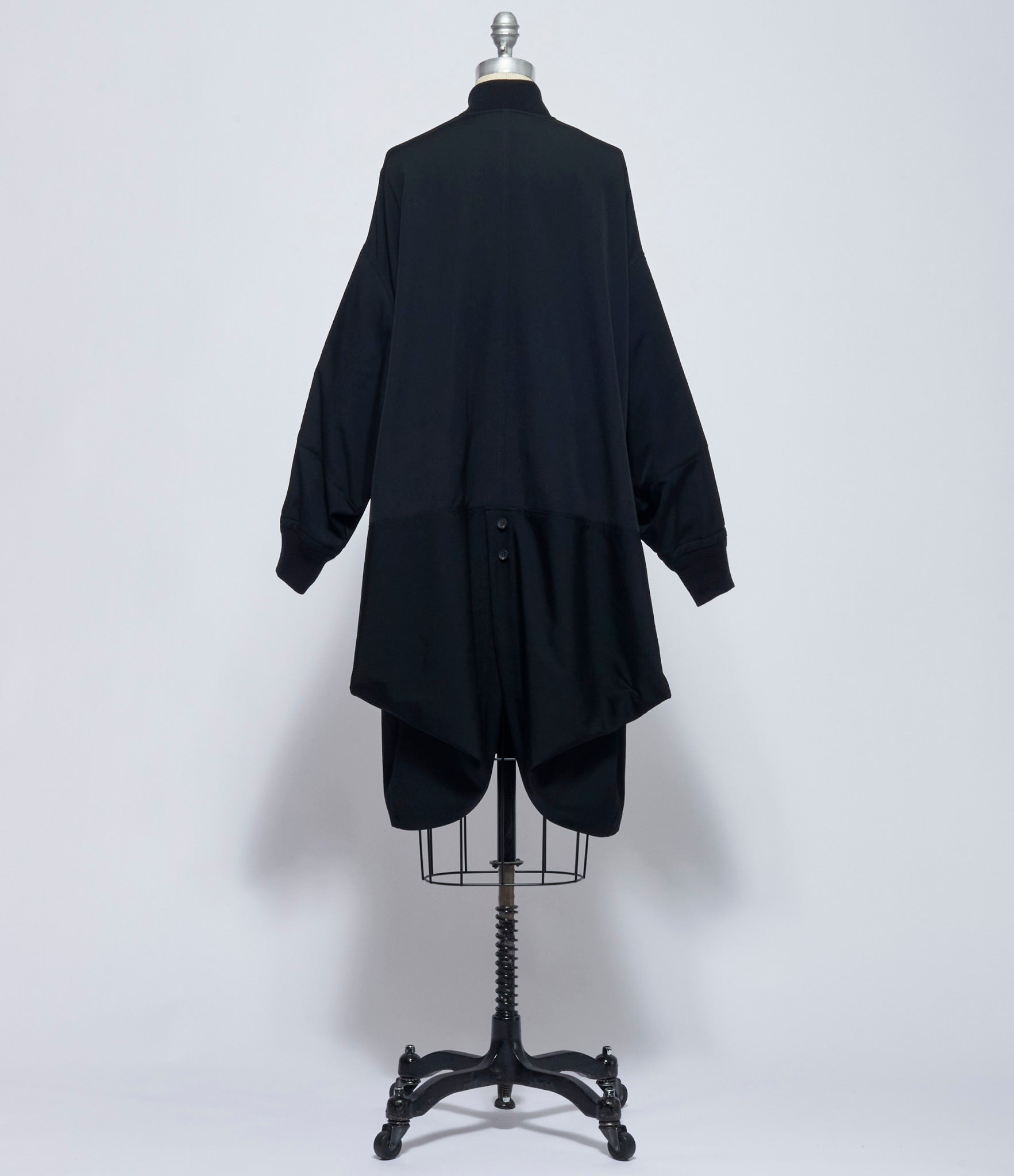 Yohji Yamamoto Womens Padded Drape Coat