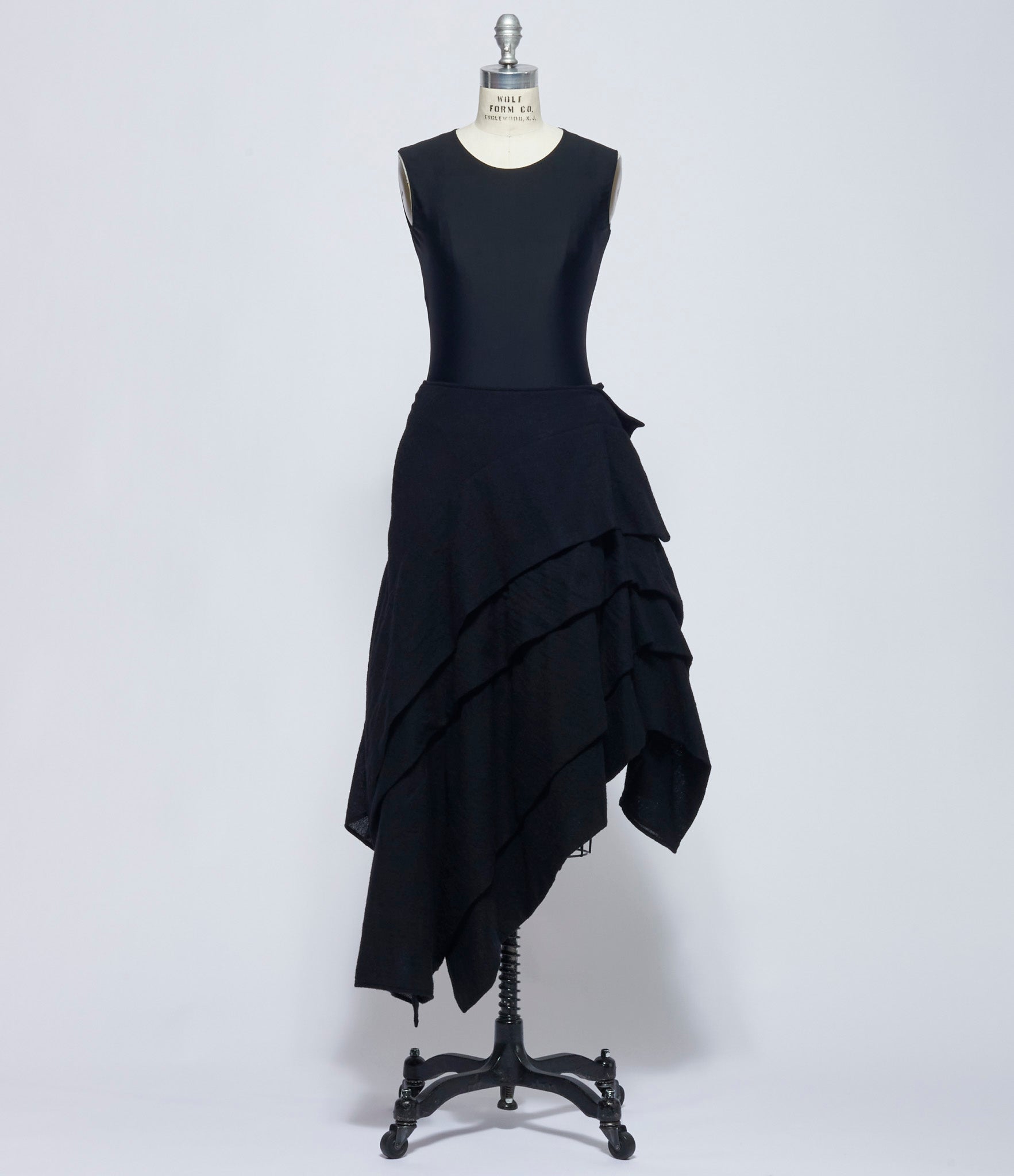 Yohji Yamamoto Womens Tucked Stitch D Skirt