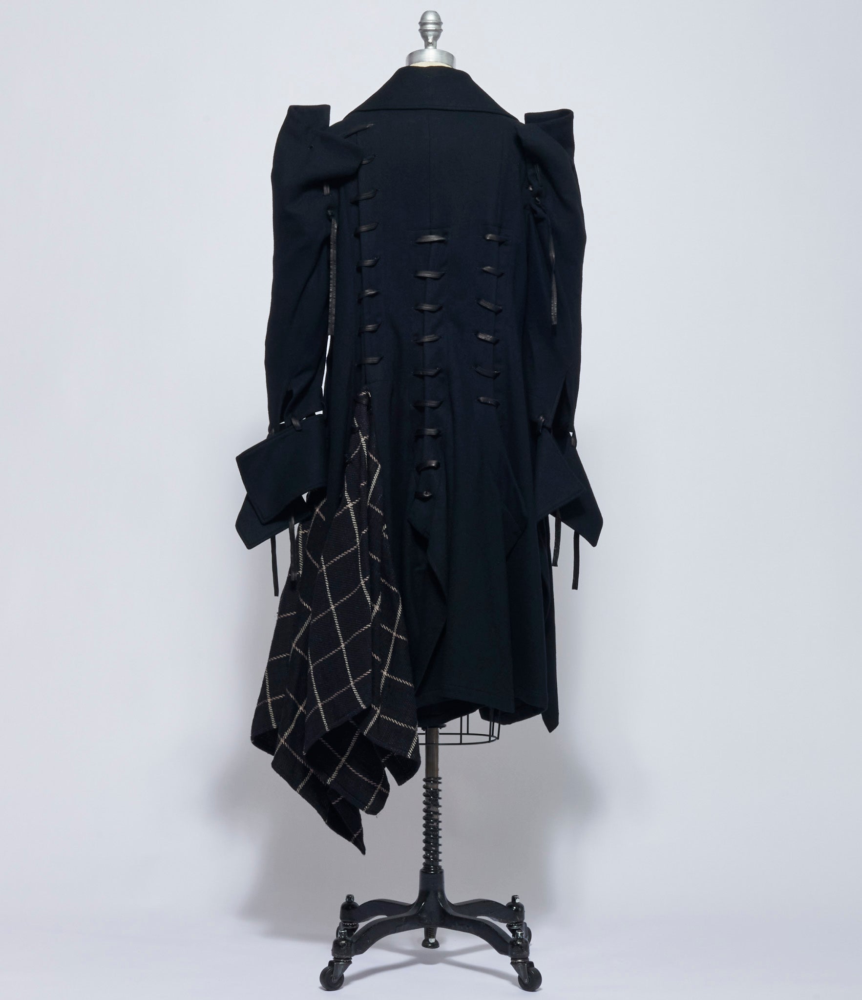 Yohji Yamamoto Womens Leather String Lace Up Dress