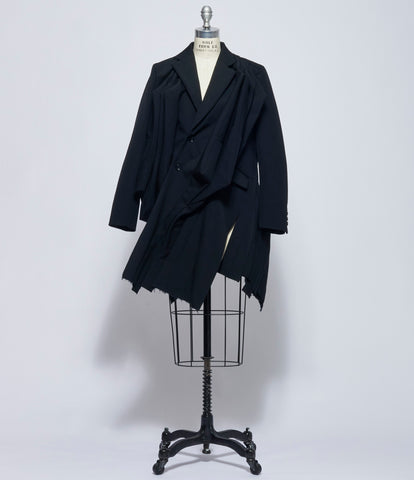 Comme Des Garcons Womens Twisted Accordion Pleat Jacket