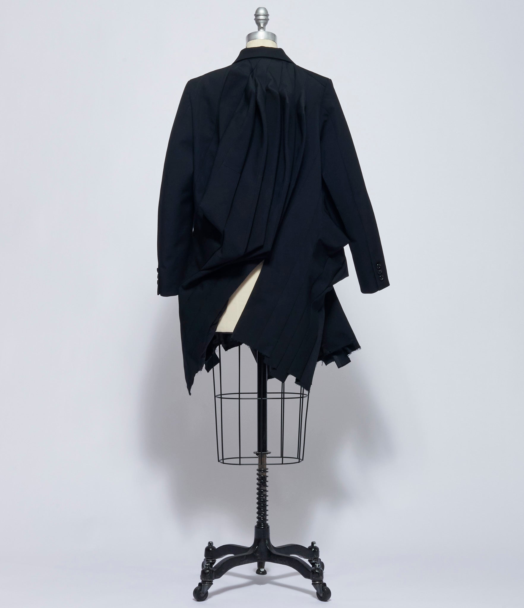 Comme Des Garcons Womens Twisted Accordion Pleat Jacket