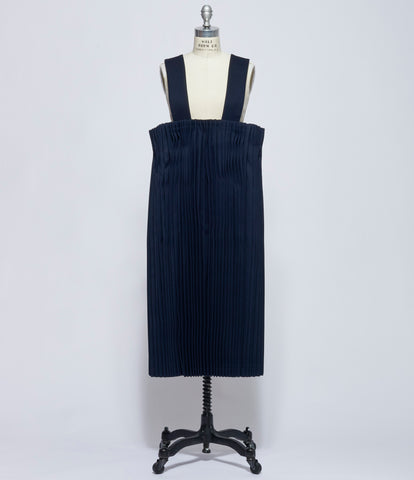 Comme Des Garcons Womens Accordion Pleated Suspender Dress