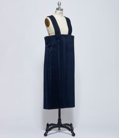 Comme Des Garcons Womens Accordion Pleated Suspender Dress