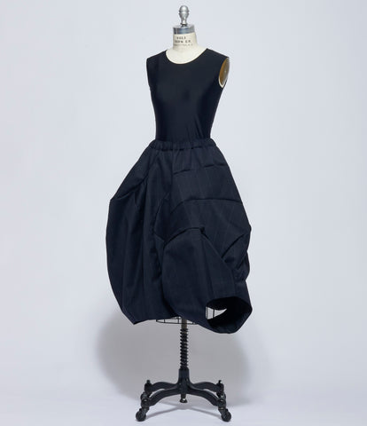 Comme Des Garcons Womens Structured Panel Skirt