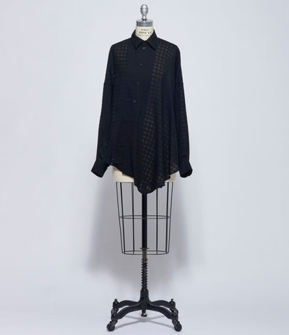 Forme D'Expression Womens Black Oversized Decon Shirt