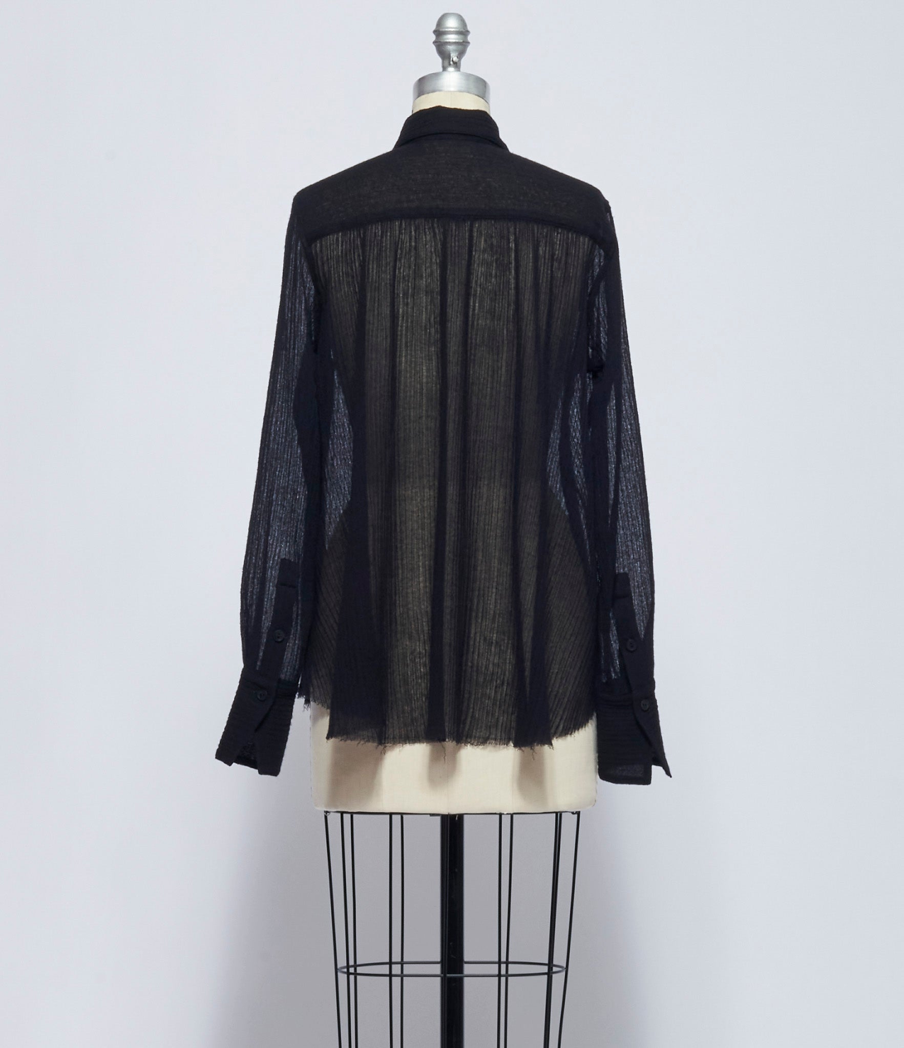 Forme D'Expression Womens Black Victorian Blouse