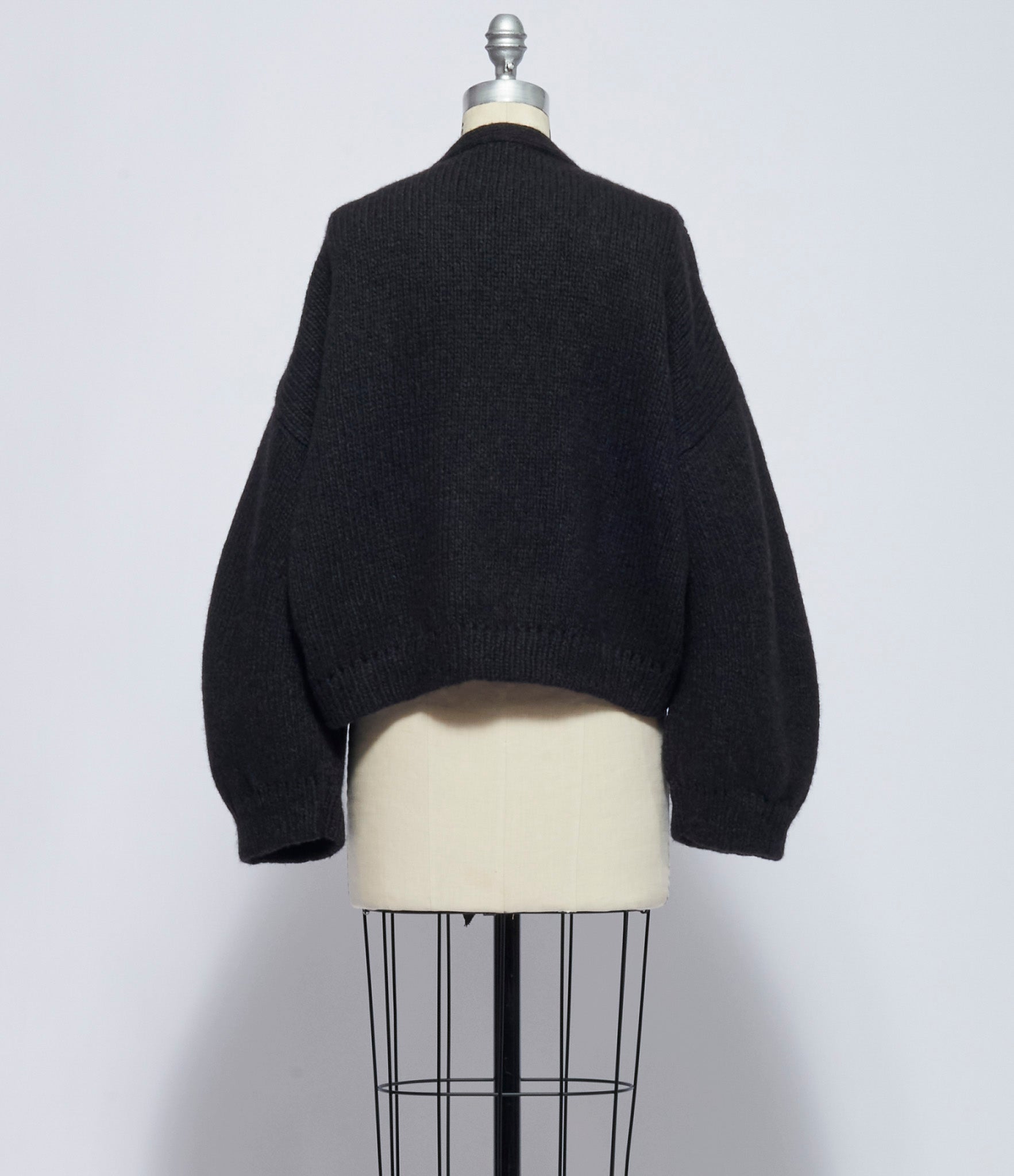 Forme D'Expression Womens Onyx Rounded Cardigan