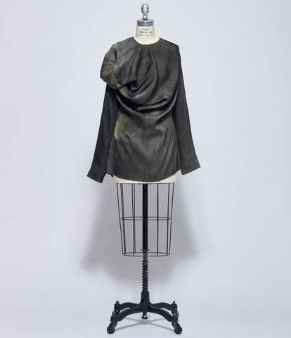 Uma Wang Womens Dark Grey Trek Top