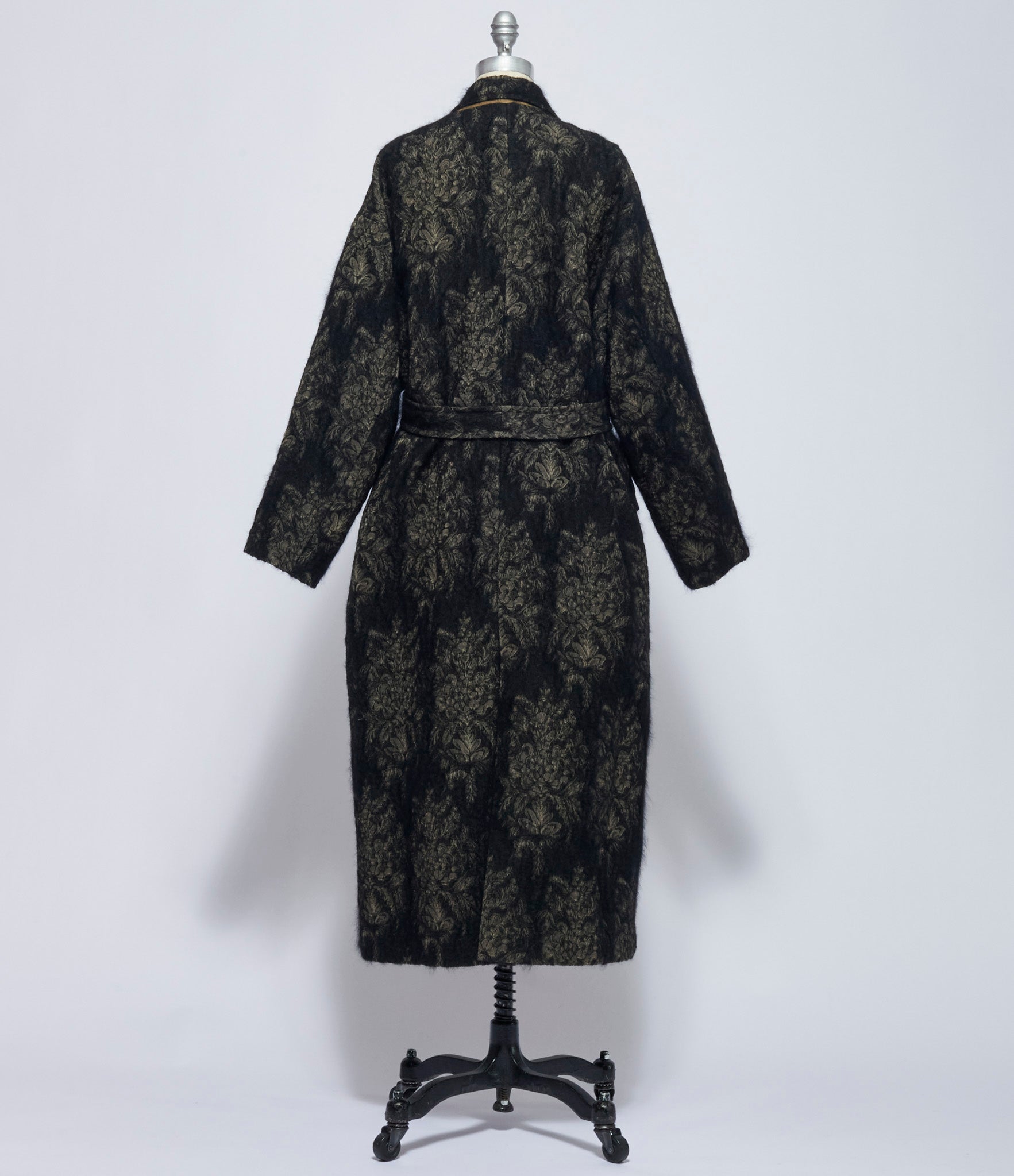 Uma Wang Womens Black & Tan Cicero Coat