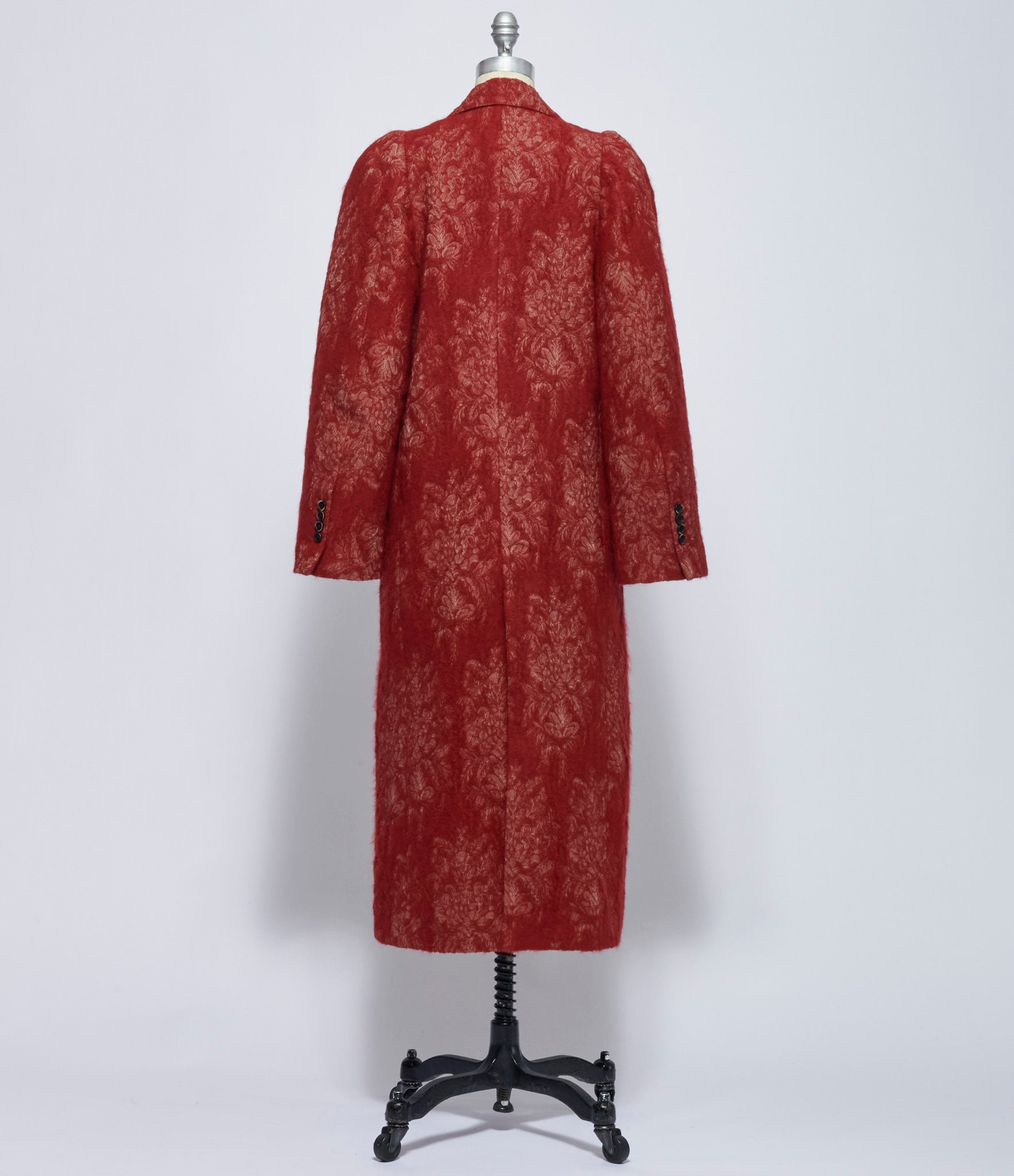 Uma Wang Womens Red & Tan Cita Coat