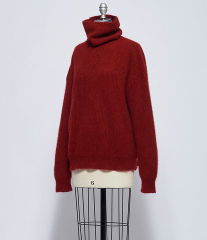 Uma Wang Womens Red High Neck Top