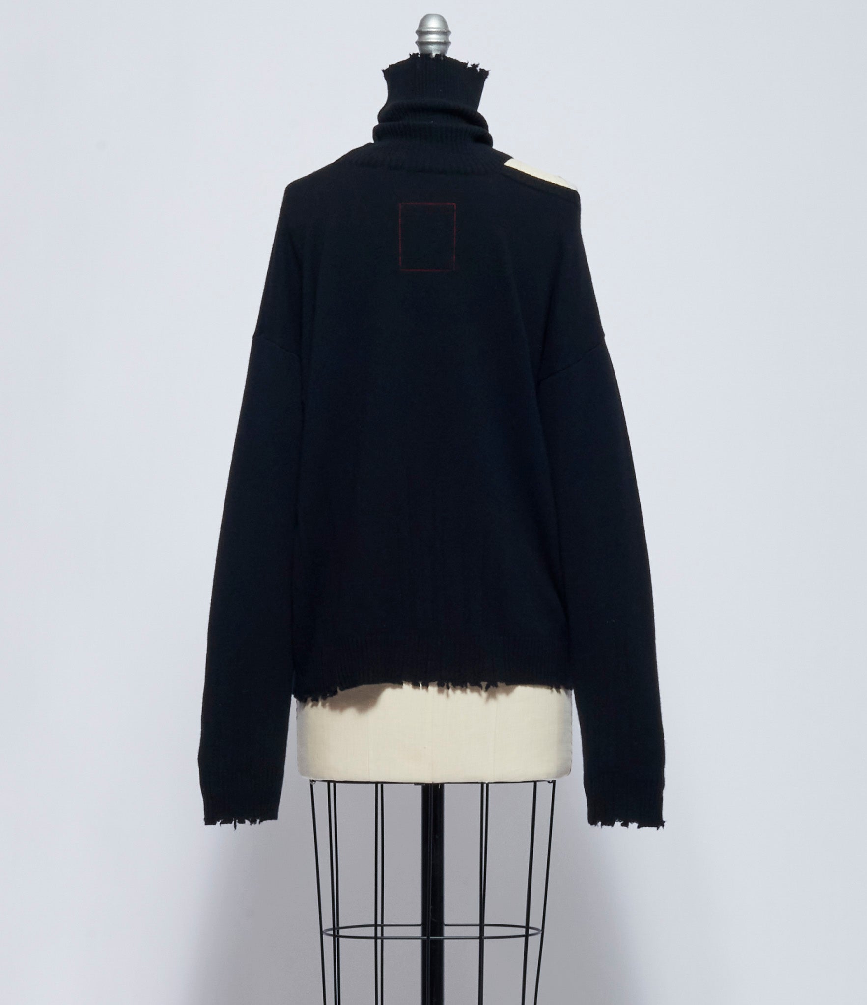 Uma Wang Womens Black High Neck Top