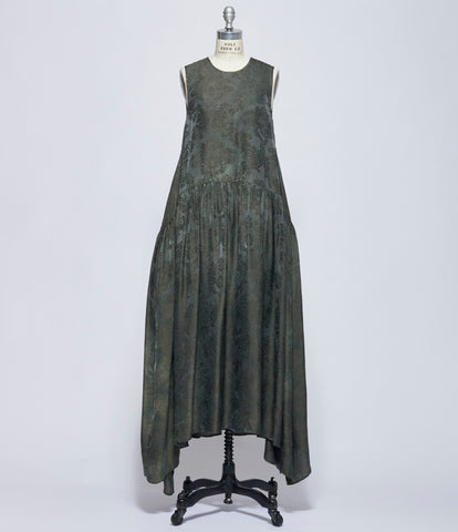 Uma Wang Womens Dark Green Avery Dress