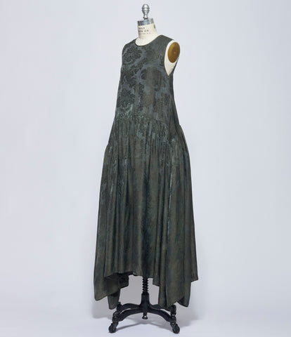 Uma Wang Womens Dark Green Avery Dress