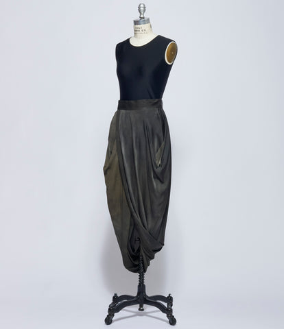 Uma Wang Womens Dark Grey Gink Skirt