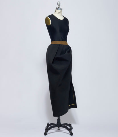 Uma Wang Womens Black Gatlin Skirt