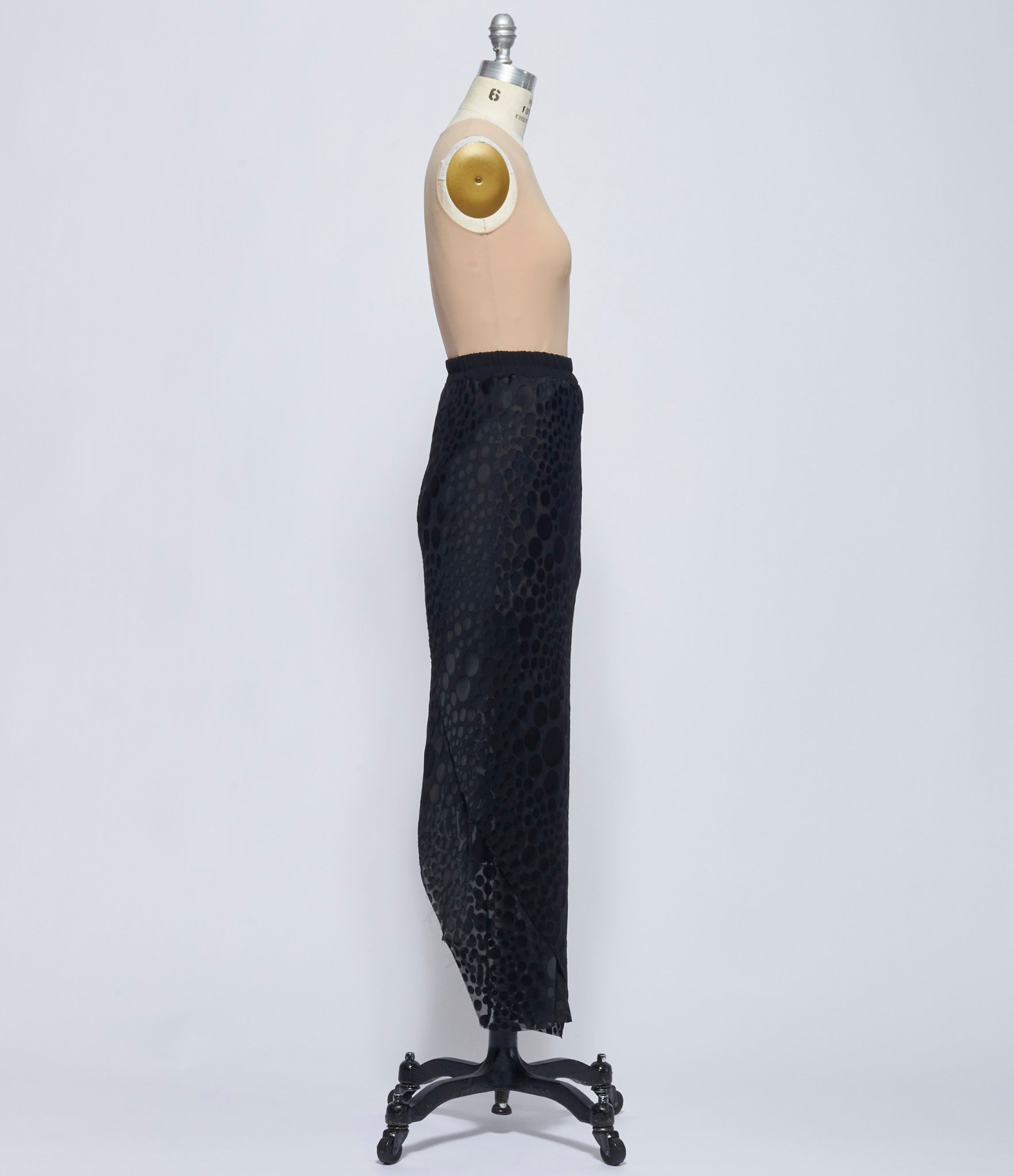 Replika Black Devore Skirt
