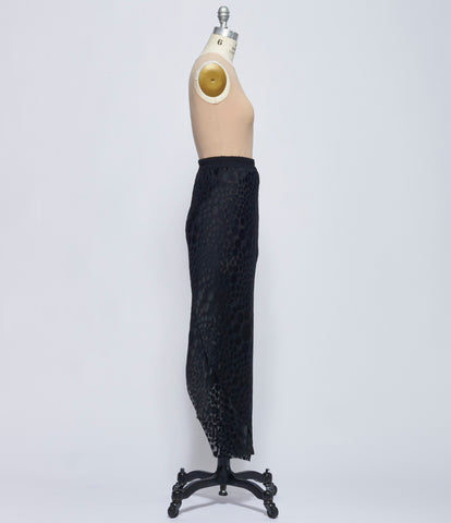 Replika Black Devore Skirt