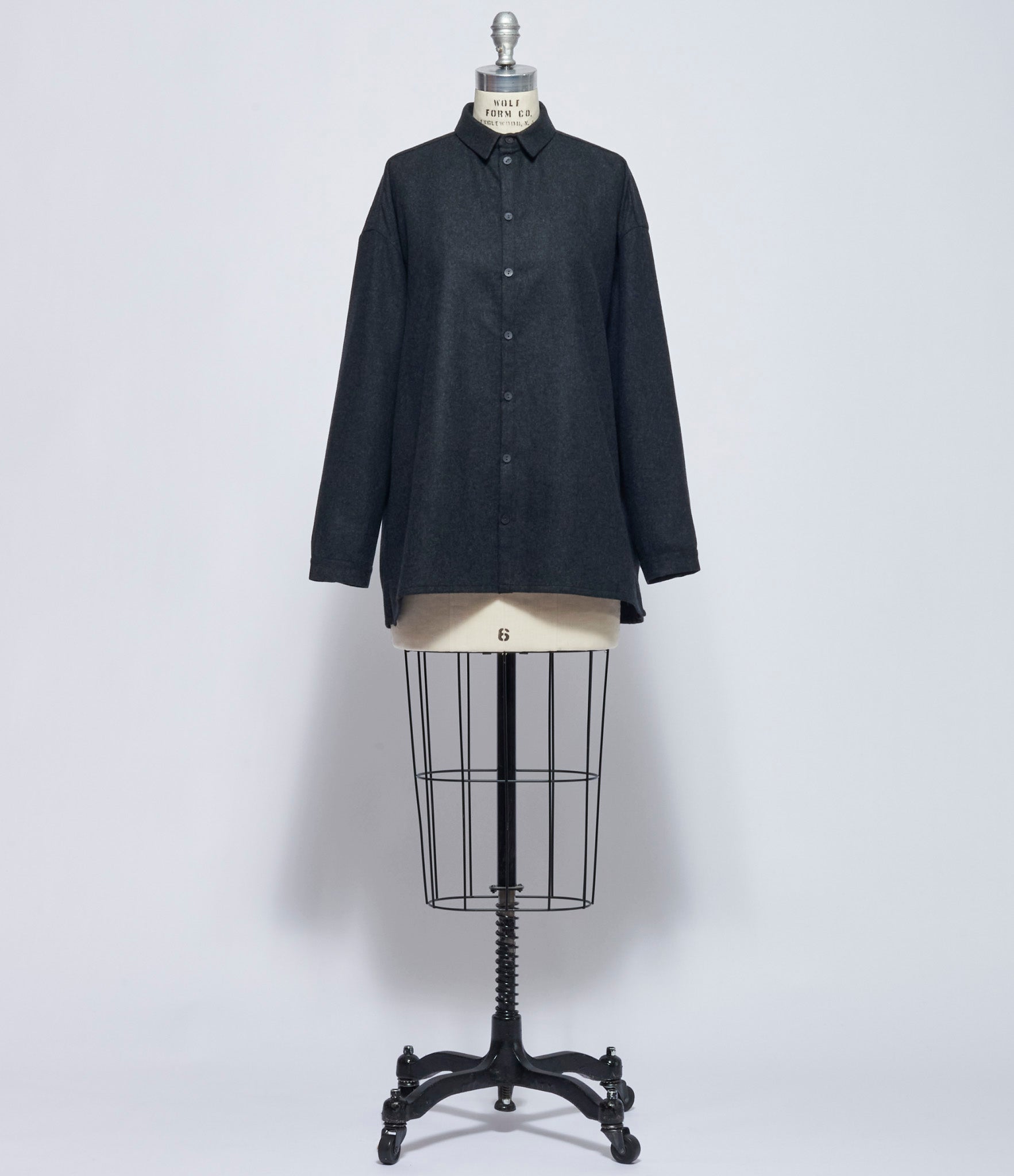 toogood Womens Charcoal The Draughtsman Shirt