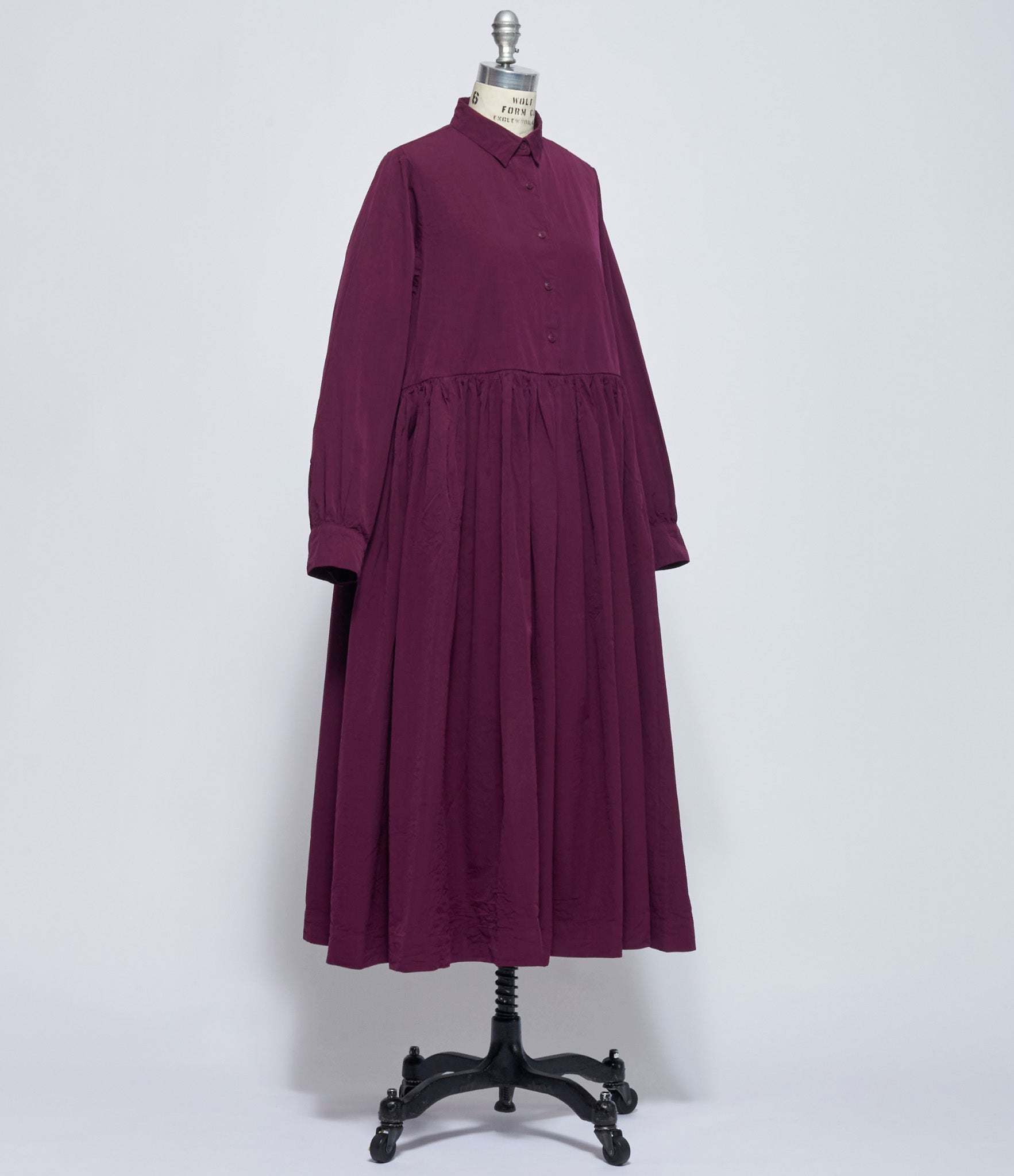 Casey Casey Womens Ethal Dress Paper Cotton Blackberry