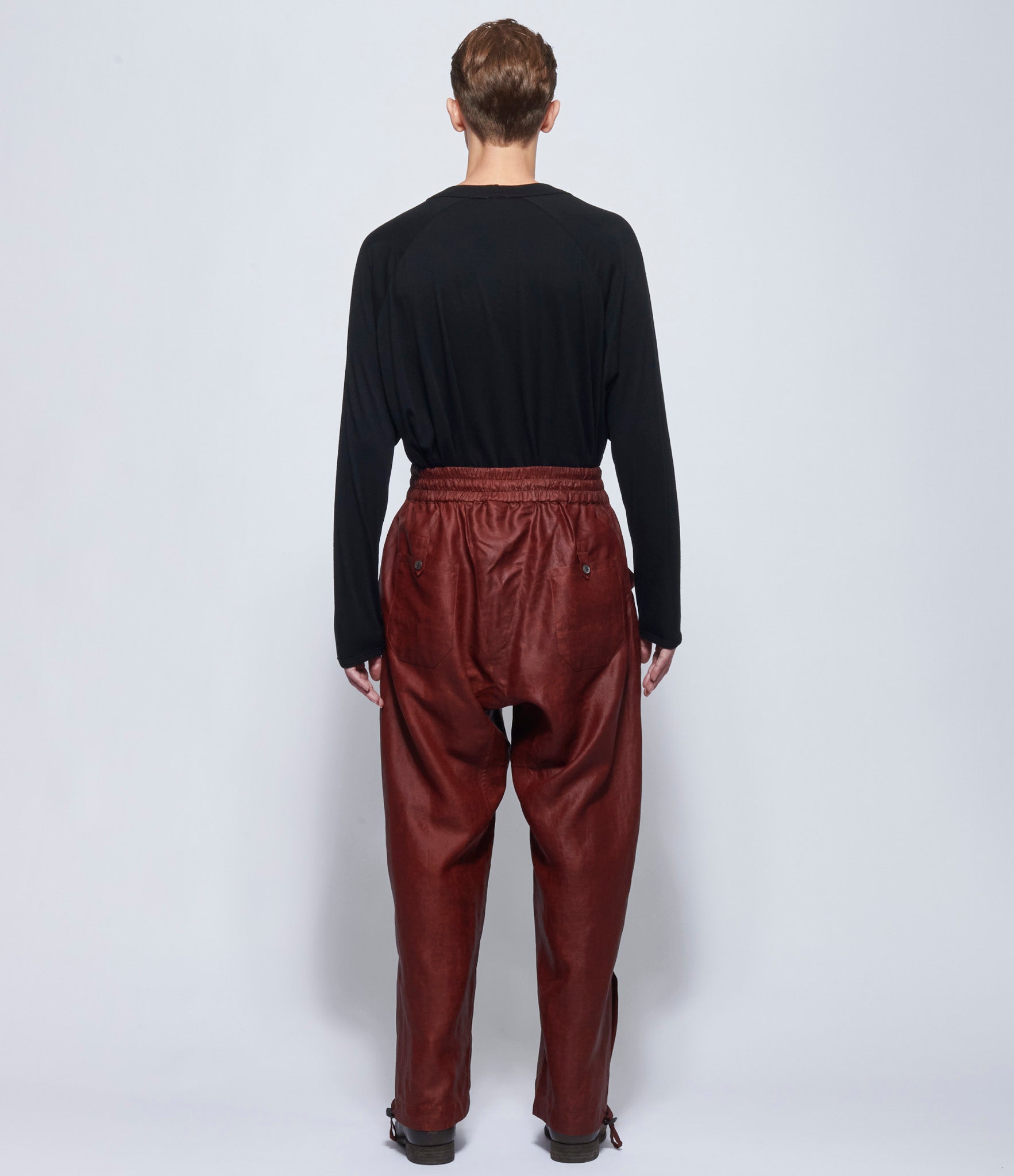 Jan Jan Van Essche Mens Oxblood Trousers #88