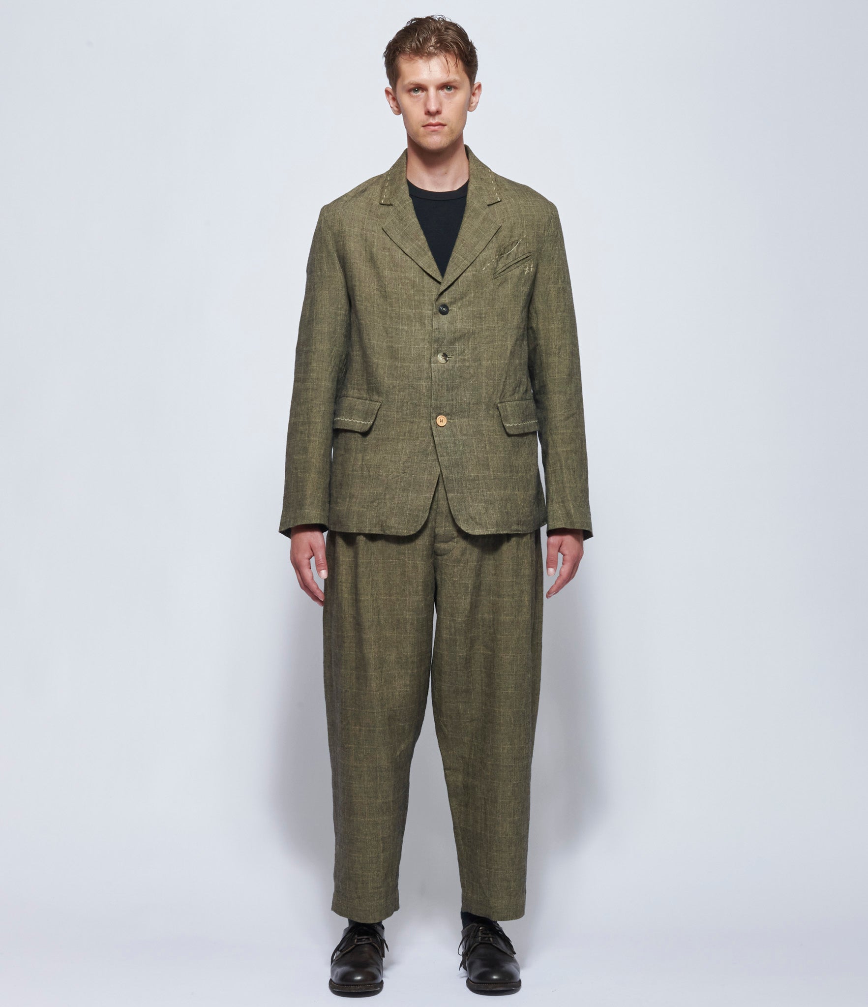A Tentative Atelier Mens Black & Beige Jenkins R. Blazer