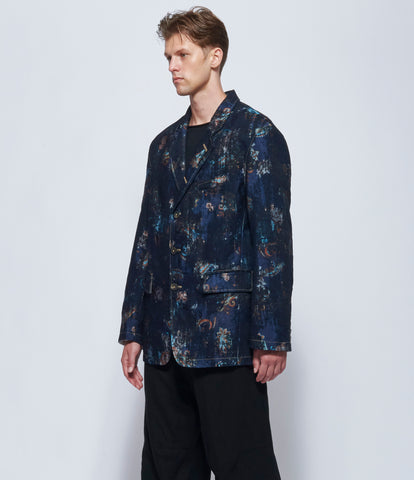 Forme d'Expression Mens Damaskan Night 5B Relaxed Coat