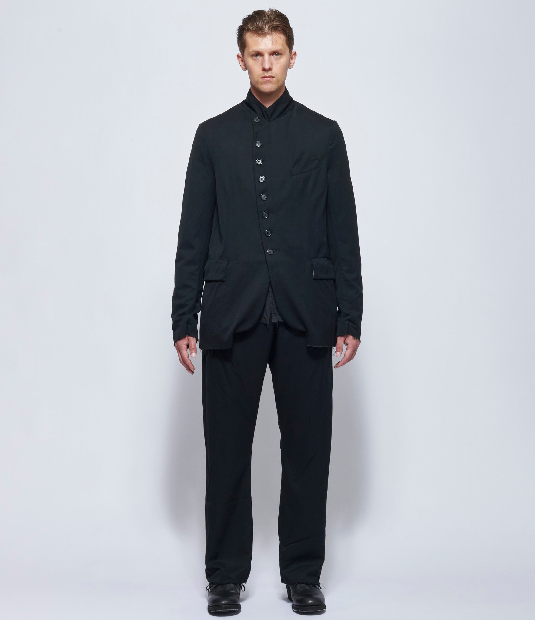 Elena Dawson Men's Black Wool 8X Blazer Peak