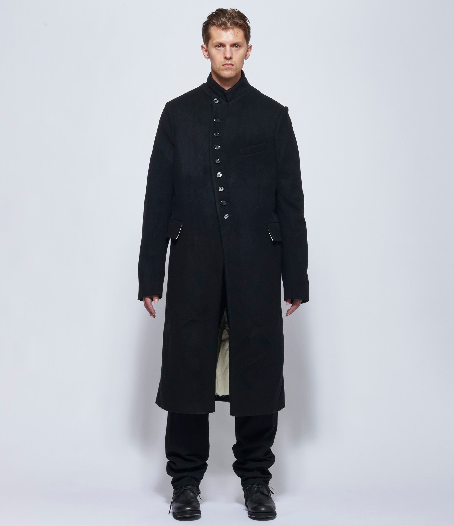 Elena Dawson Men's Black Lambswool 8X Coat