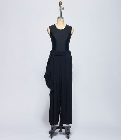 Yohji Yamamoto Womens R Draped Wide Pants