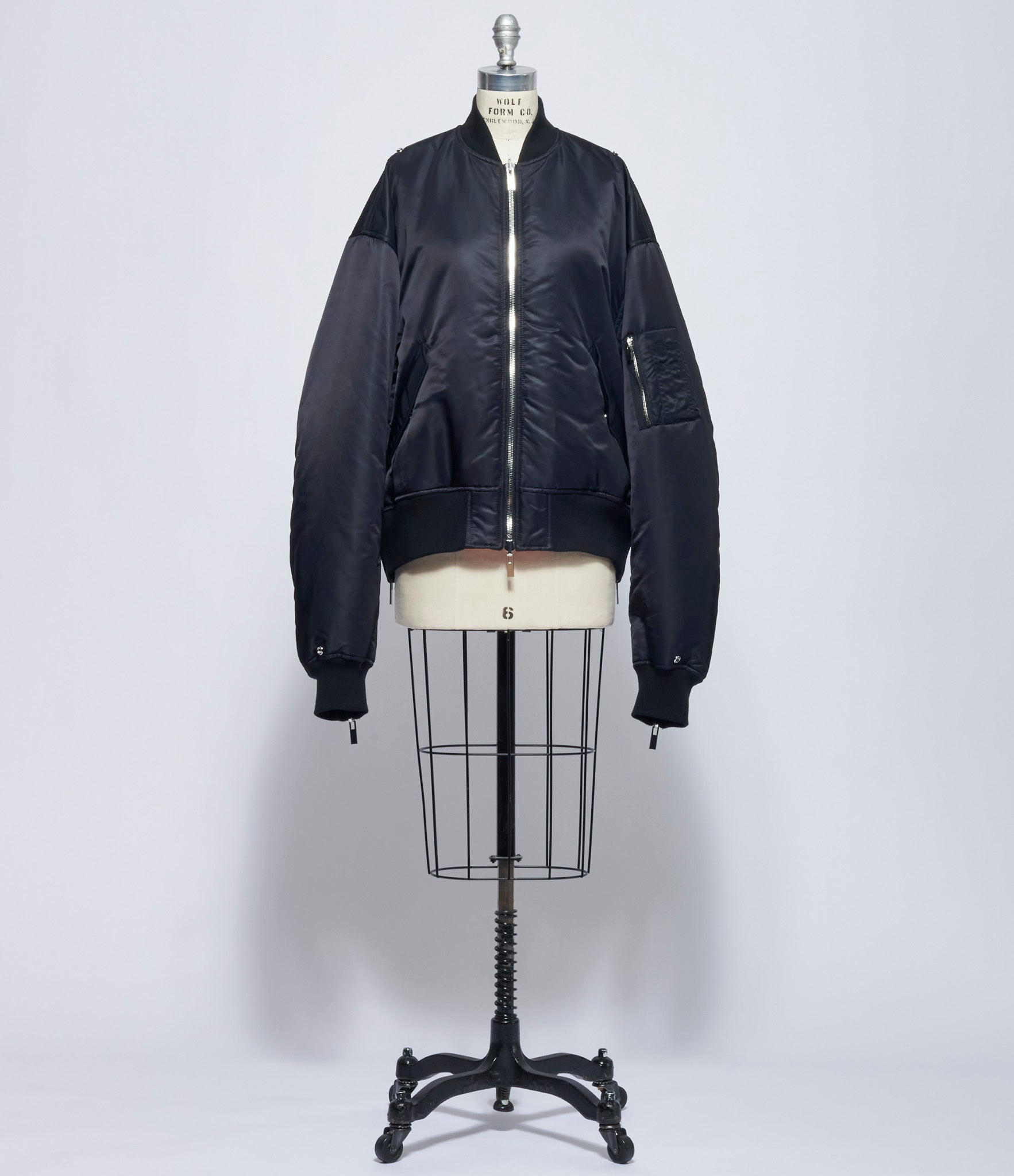 Noir Kei Ninomiya Comme Des Garcons Womens Reversible Bomber Jacket