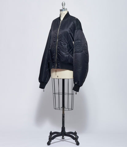 Noir Kei Ninomiya Comme Des Garcons Womens Reversible Bomber Jacket