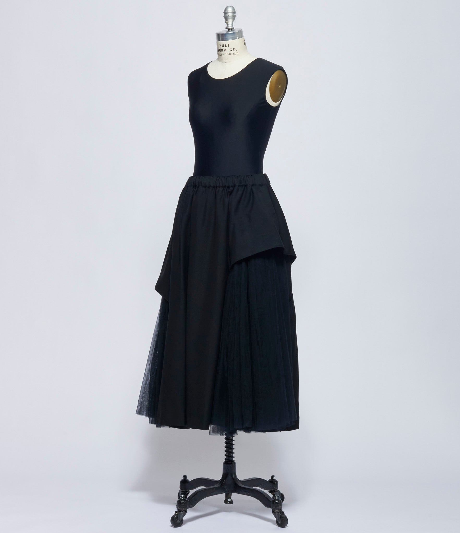 Noir Kei Ninomiya Comme Des Garcons Womens Cutout Tulle Skirt