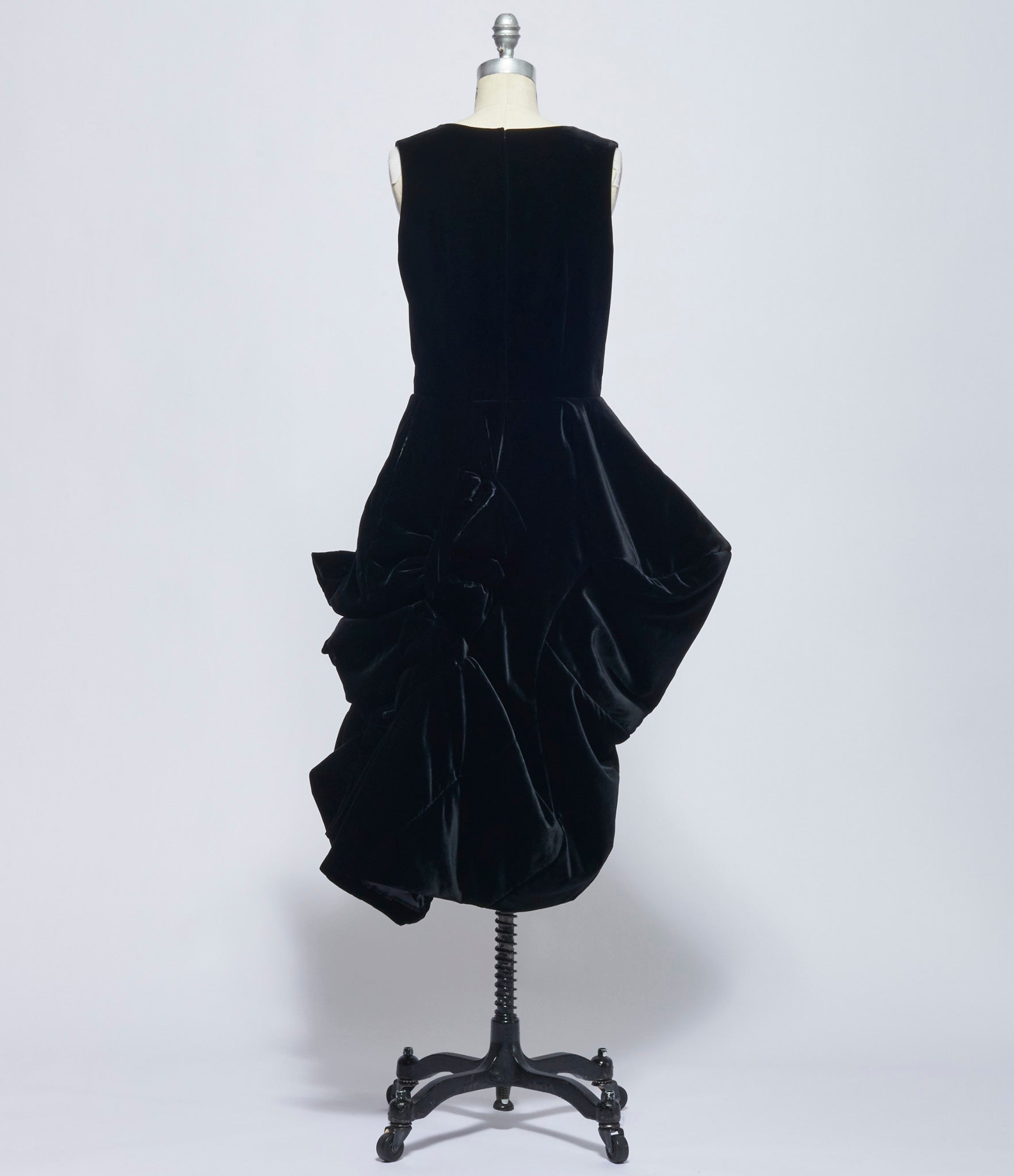 Comme Des Garcons Womens Black Velvet Dress