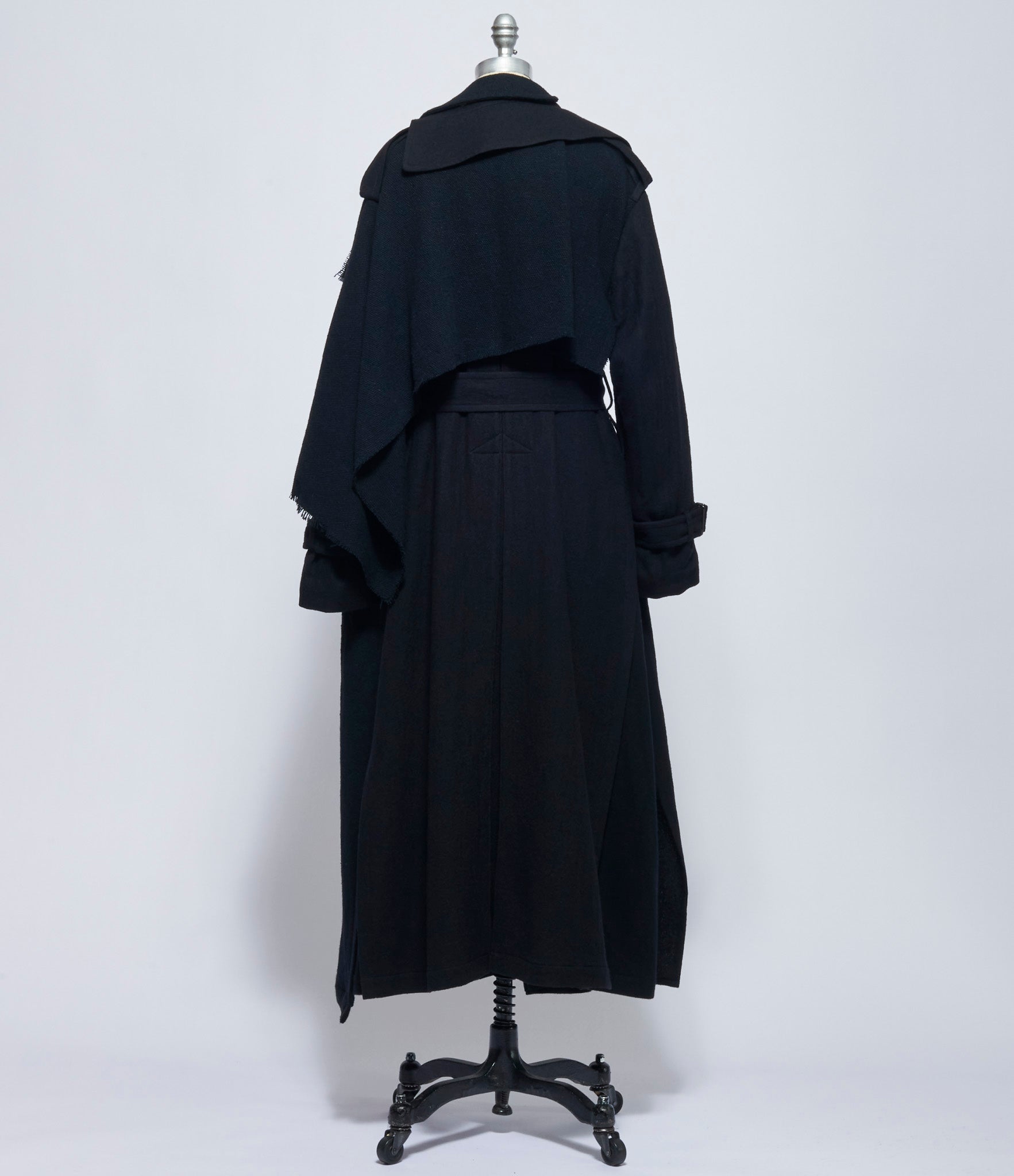 Yohji Yamamoto Womens L Draped Coat