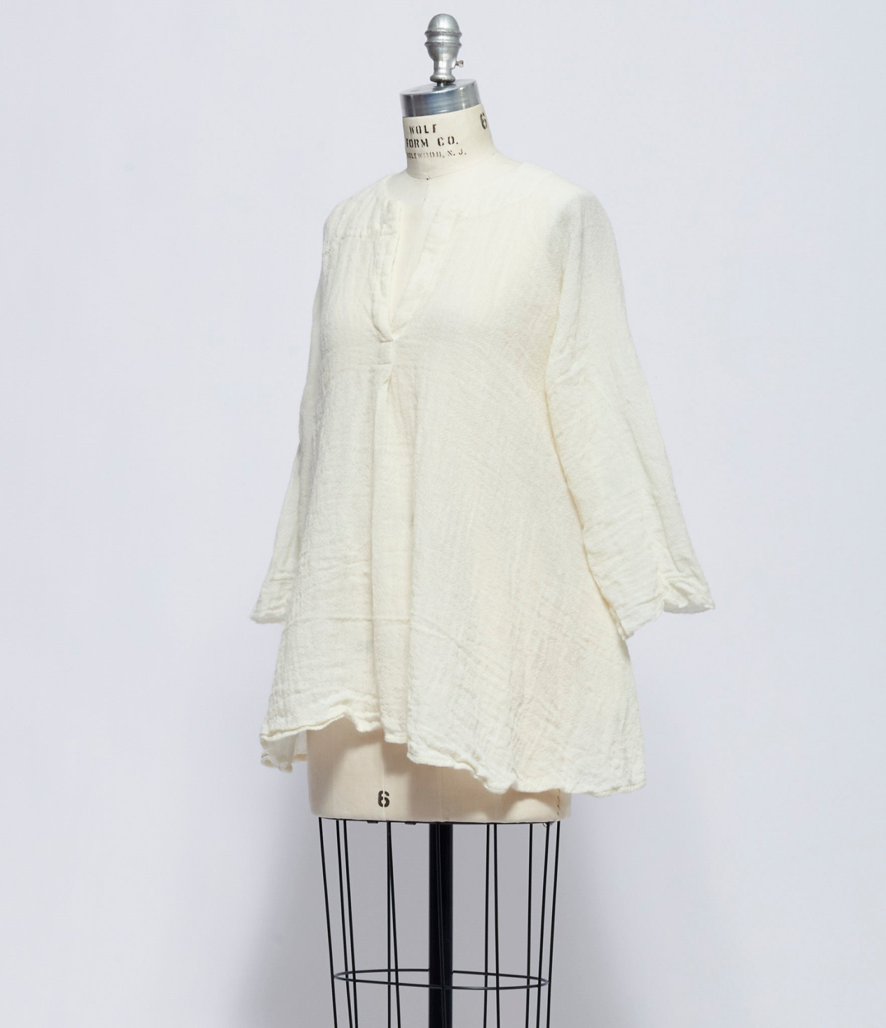 Daniela Gregis Womens Camicia Shirt Spicchi Sn Colla di Lavata Panna