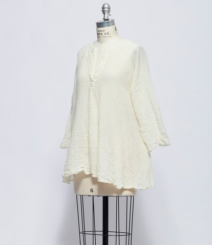 Daniela Gregis Womens Camicia Shirt Spicchi Sn Colla di Lavata Panna